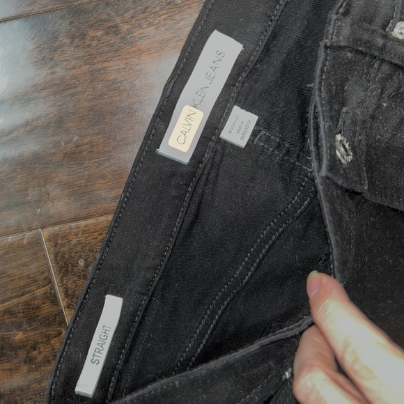 Calvin Klein Jeans 33x32 w33 x L32 Men's Dark Straight Jeans - Picture 7 of 7